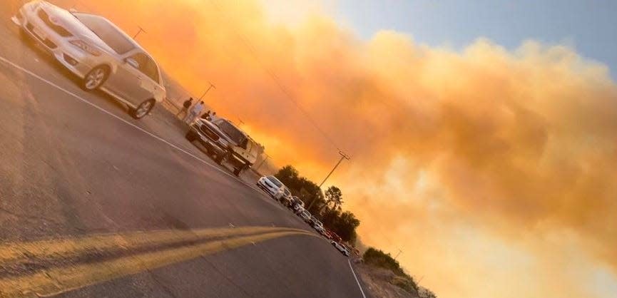 After nearly two days of battling the wind-driven National Fire in Oro Grande, fire officials on Tuesday night said the blaze is nearly contained.