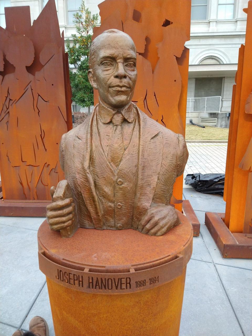 Alan LeQuire  sculpted this bust of Rep. Joseph Hanover, a hero of women's suffrage.