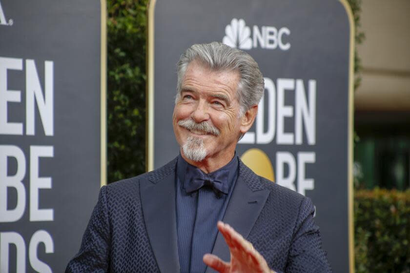 BEVERLY HILLS, CA-JANUARY 05: Pierce Brosnan arriving at the 77th Golden Globe Awards at the Beverly Hilton on January 2020