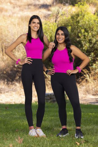 <p>Yuri Hasegawa/CBS</p> Kishori Turner and Karishma Cordero on 'The Amazing Race' season 36