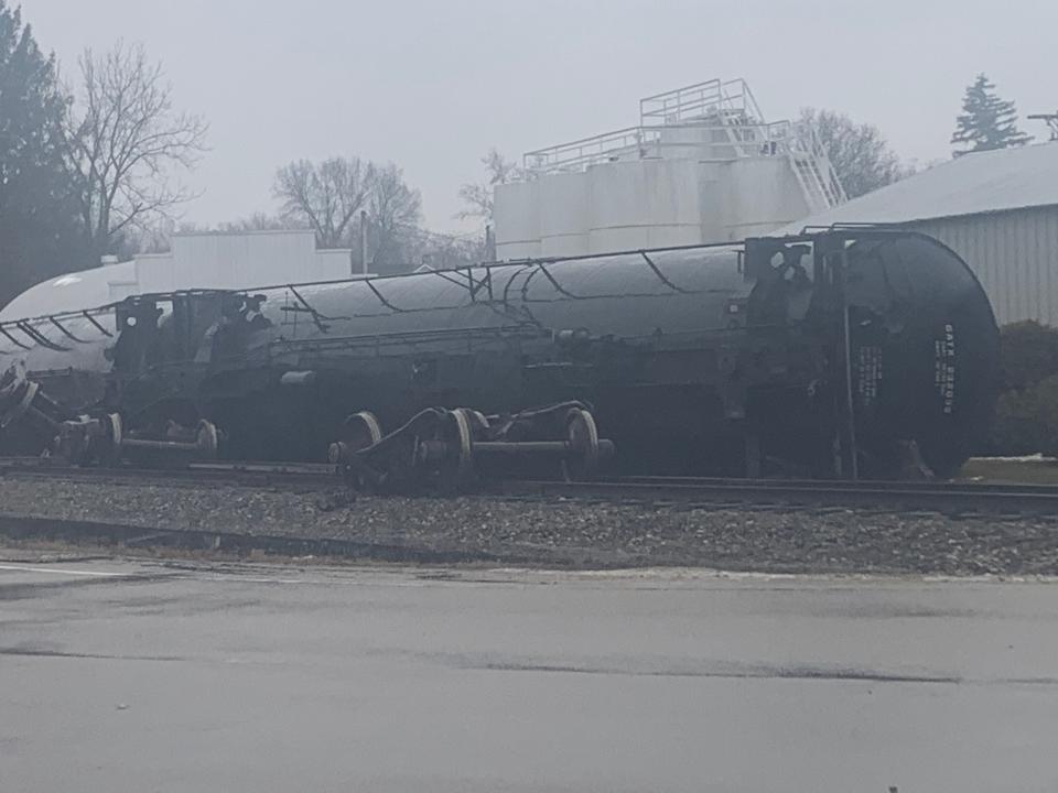 Police are on the scene of a train derailment in Darke County.