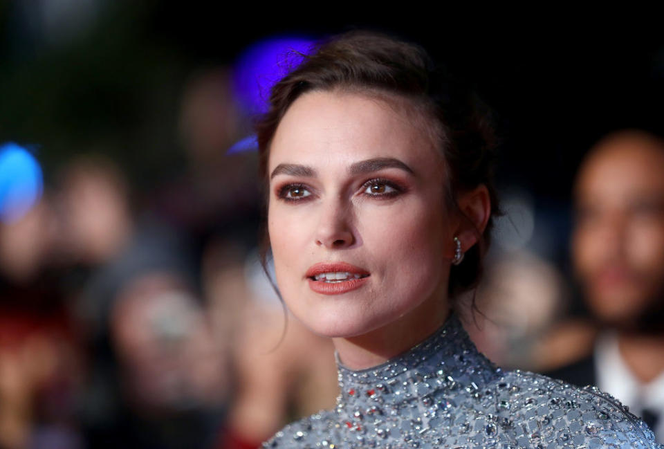 closeup of Keira Knightley