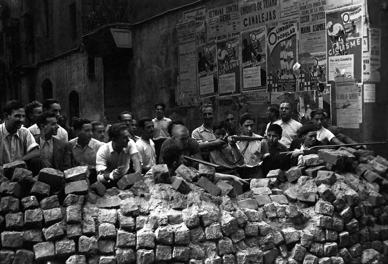 Combattants antifascistes à Barcelone en 1936.  - Wikimedia Creative Commons