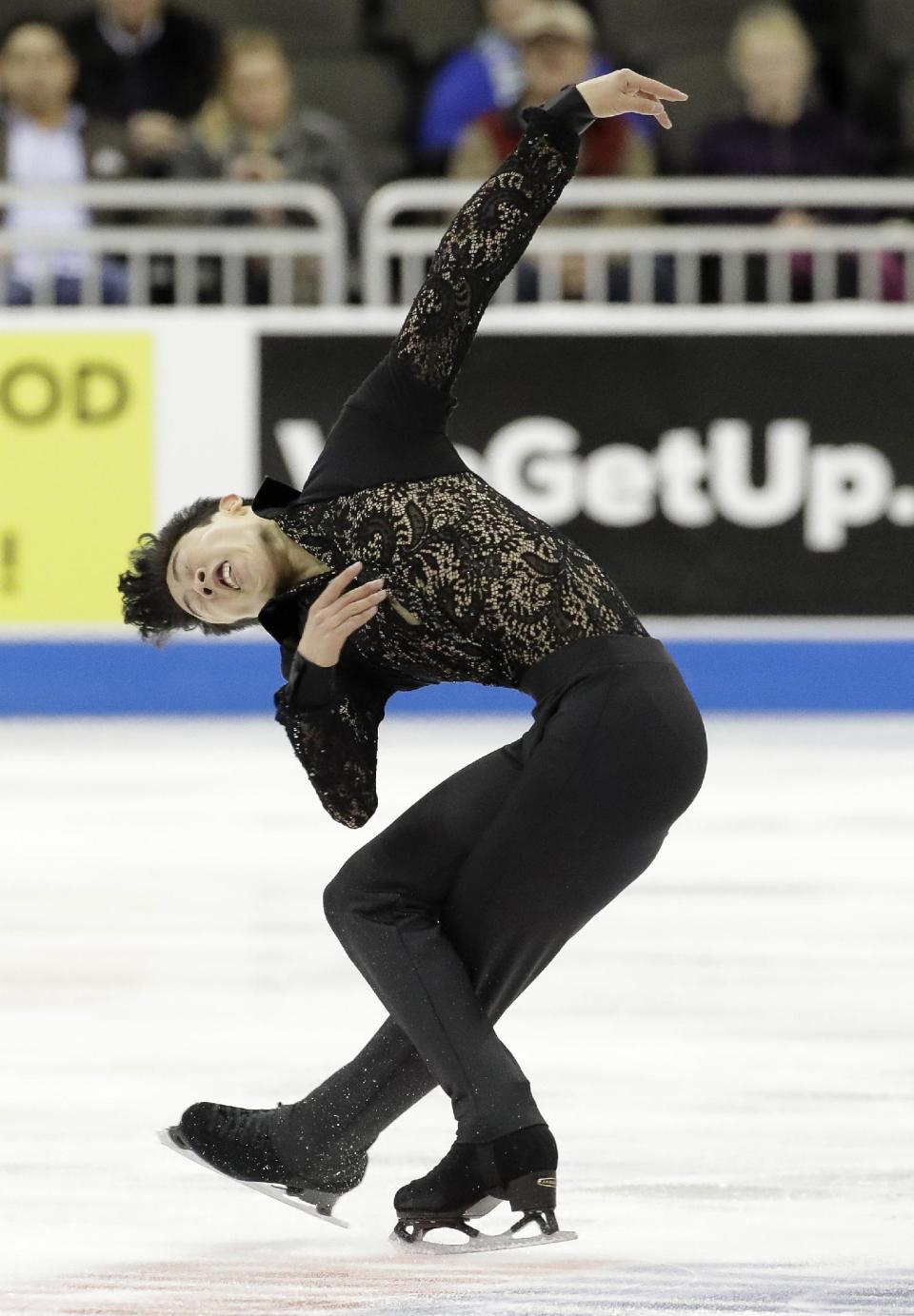 Nathan Chen performs during the men's short program at the U.S. Figure Skating Championships on Friday, Jan. 20, 2017, in Kansas City, Mo. (AP Photo/Charlie Riedel)