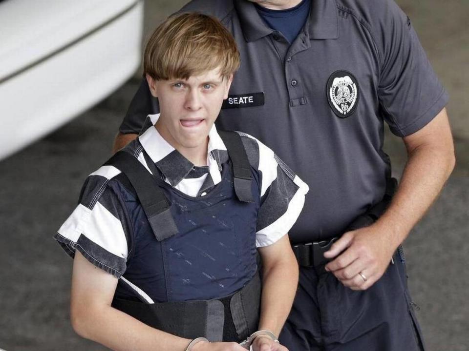 A federal jury on Jan 10, 2017 unanimously recommended the death penalty for Dylann Roof, pictured, after he killed nine Black churchgoers at Mother Emanuel AME Church in Charleston. Roof, a Columbia native, was the first person sentenced to death for a federal hate crime. He has been housed on death row at the federal penitentiary, located in Indiana, since 2017.