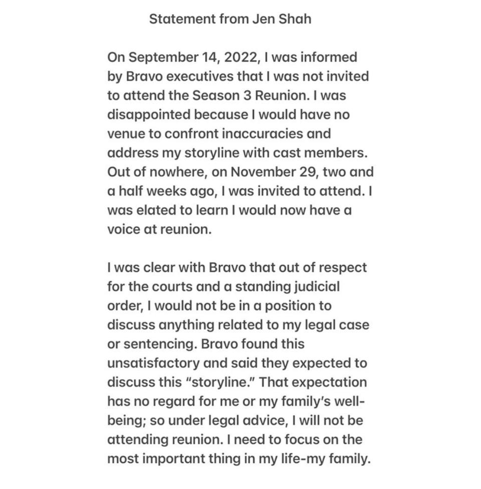 Jen Shah Says She Will Attend RHOSLC Season 3 Reunion After Bravo Asked Her to Discuss Legal Troubles