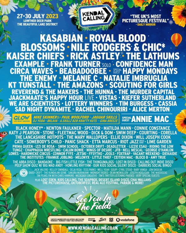 Blossoms live at Kendal Calling 2023