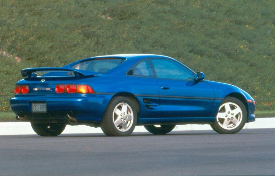 <p>If you can't go for a Miata, the next logical step is to search for <a href="https://www.roadandtrack.com/car-culture/buying-maintenance/a10267156/totoyta-mr2-turbo-one-take/" rel="nofollow noopener" target="_blank" data-ylk="slk:MR2s;elm:context_link;itc:0;sec:content-canvas" class="link ">MR2s</a>. They provide nearly as much fun behind the wheel, mixed with mid-engine charm and Toyota reliability. <a href="https://www.ebay.com/itm/2001-Toyota-MR2/153702898197?hash=item23c9681a15:g:fGIAAOSwE25dglye" rel="nofollow noopener" target="_blank" data-ylk="slk:This clean third-gen Spyder model;elm:context_link;itc:0;sec:content-canvas" class="link ">This clean third-gen Spyder model</a> can be yours for under $10,000. </p>