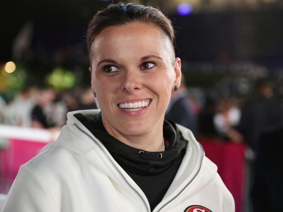 San Francisco 49ers offensive assistant coach Katie Sowers.