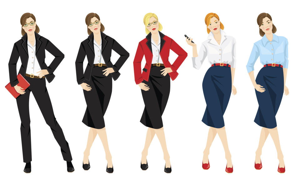 <p>Diese Kleiderordnung ist ideal für Geschäftsessen oder Konferenzen. Männer sollten einen Anzug mit Krawatte tragen, die Damen sind im gut sitzenden Kleid oder Hosenanzug ideal gekleidet. Aktuell extrem angesagt: Pencil-Skirts in Midi-Länge! Die enganliegenden Röcke sind gerade super trendy, da sie das Knie bedeckten sind sie aber auch perfekt für formellere Anlässe. (Bild: Getty Images) </p>