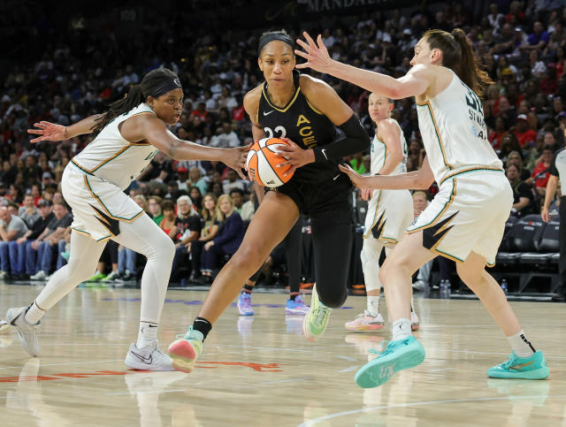 Aces set WNBA regular season wins record with 16-point comeback vs