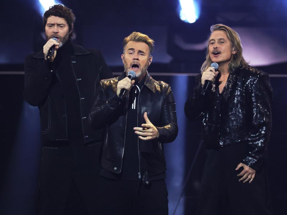 Take That moved their Co-op Live Arena shows to the rival AO Arena in Manchester after the new venue was hit by a string of technical issues (Getty Images)