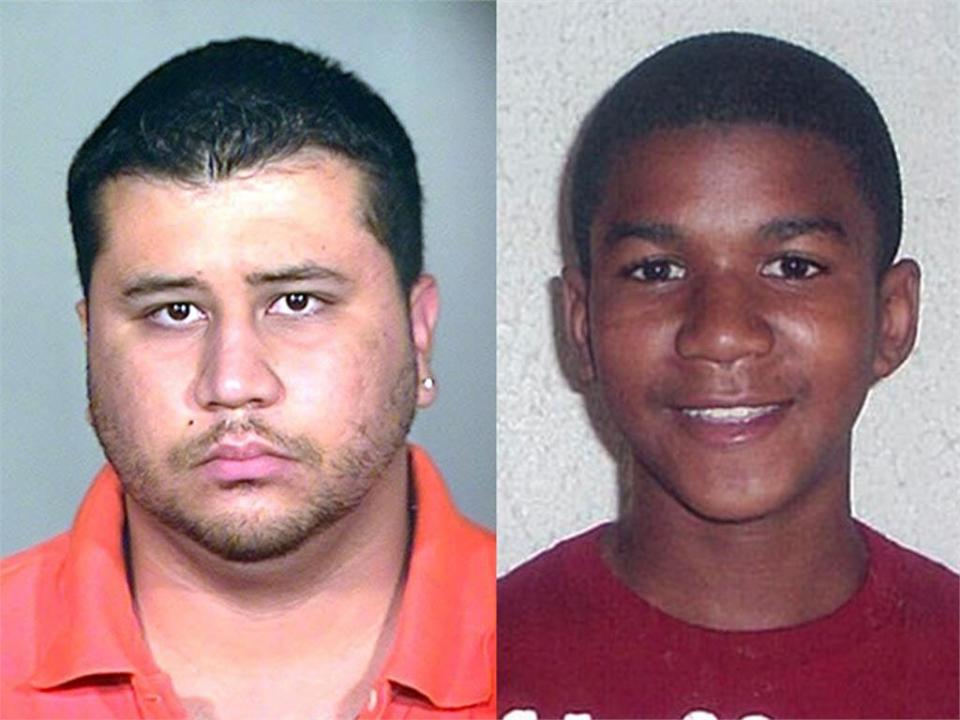 2012年時，17歲非裔高中生Trayvon Martin（右）遭到槍殺，開槍的社區自衛巡邏員George Zimmerman（左）隔年被判無罪，相關爭議後來影響了Black Lives Matter運動崛起。