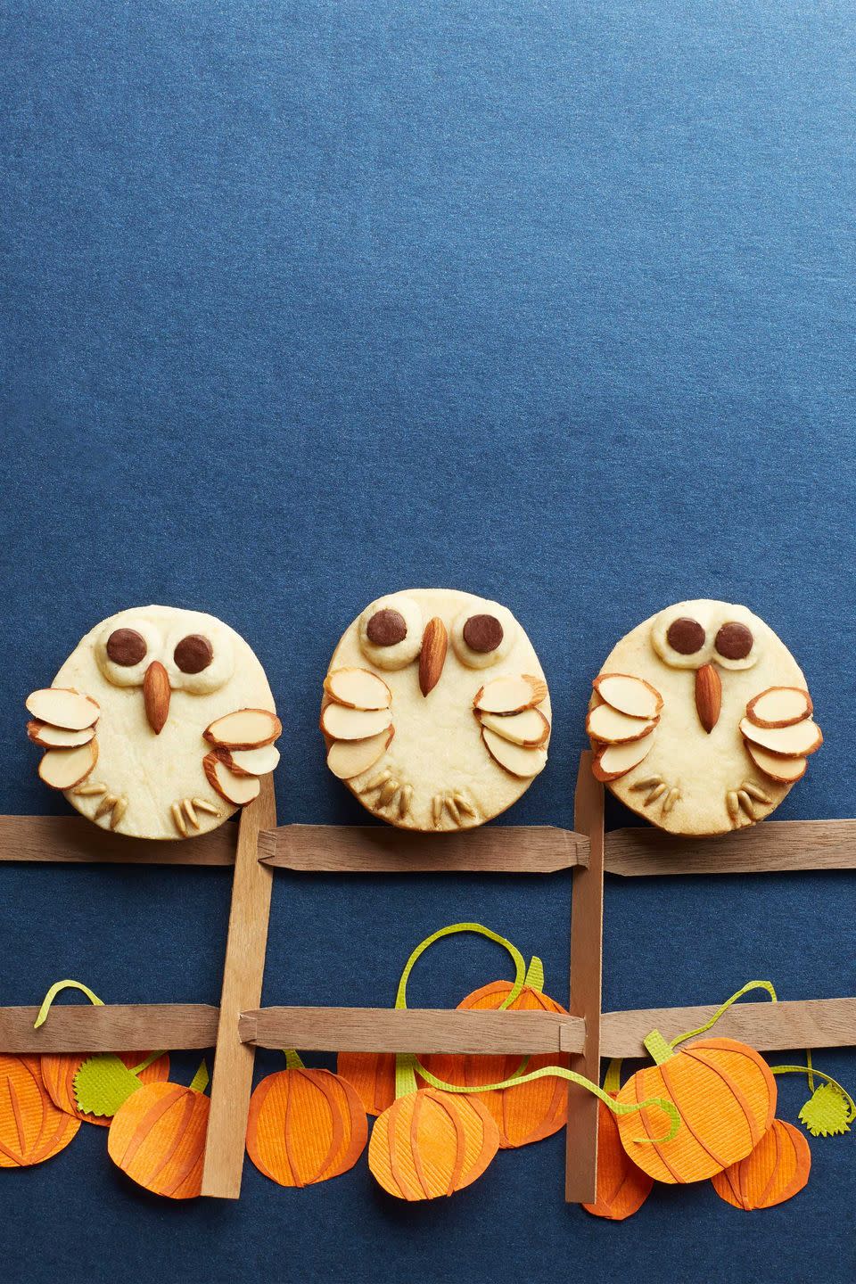 Almond Shortbread Owls