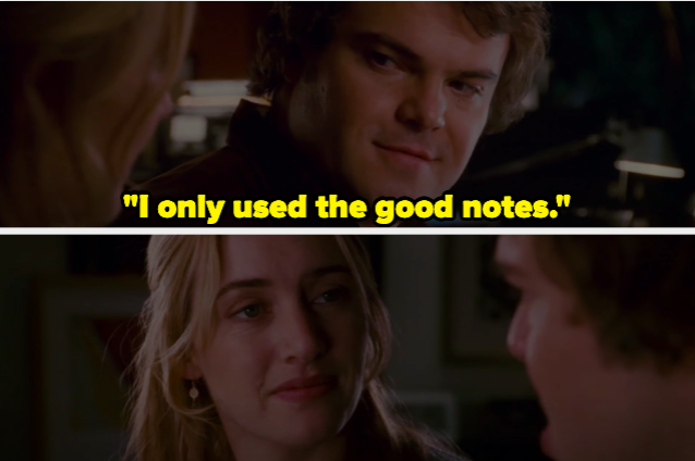 A man saying "I only used the good notes"