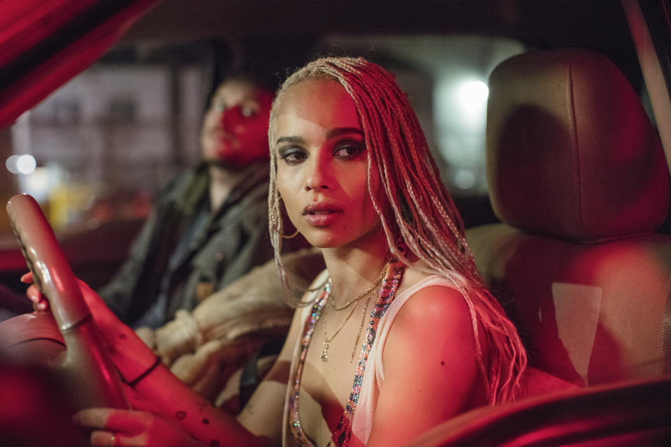 This image released by Lionsgate shows Zoe Kravitz in a scene from "Kin." (Alan Markfield/Lionsgate via AP)