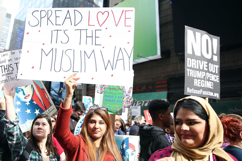 ‘I am a Muslim too’ rally in Times Square