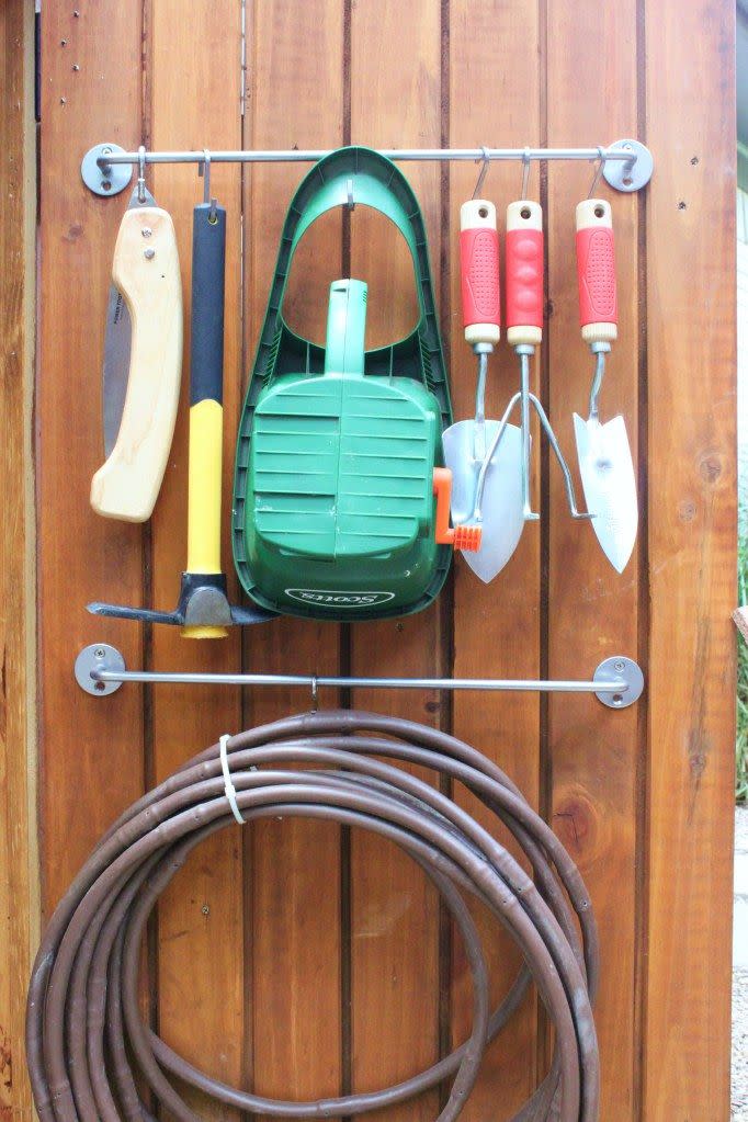 Corral Tools on a Towel Bar