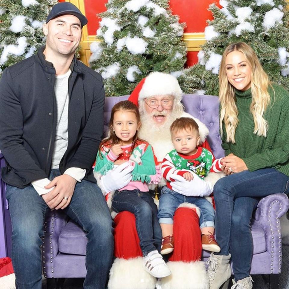 While Jana Kramer noted that her visit to Santa with husband Mike Caussin and kids Jolie and Jace was a "success," it put life into perspective, too. "As a mom I feel like I now understand when my parents said they don’t want anything and just want to see their kids happy and healthy. That’s all I want," <a href="https://www.instagram.com/p/B6G3xWIpgE9/" rel="nofollow noopener" target="_blank" data-ylk="slk:she wrote;elm:context_link;itc:0;sec:content-canvas" class="link ">she wrote</a>.