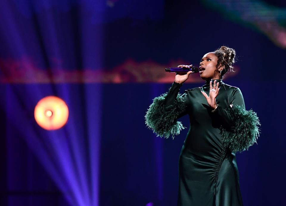 Jennifer Hudson performs onstage during The Event hosted by the Shaquille O'Neal Foundation on Oct. 7, 2023 in Las Vegas, Nevada.