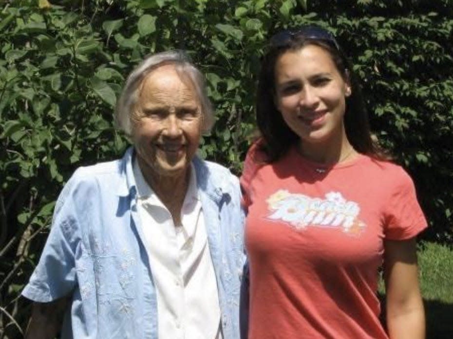 Writer Allison Kenien with her coastal grandmother.