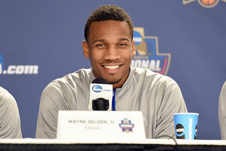 You'd be smiling too if you could dunk like Wayne Selden. (Getty Images)