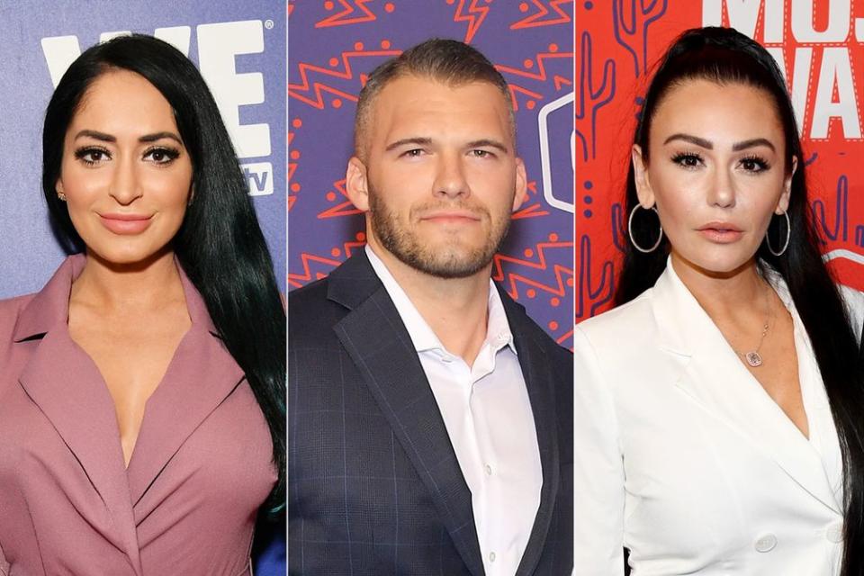 Angelina Pivarnick, Zack Carpinello and JWoww | Dia Dipasupil/Getty; Mike Coppola/Getty; Kevin Mazur/Getty