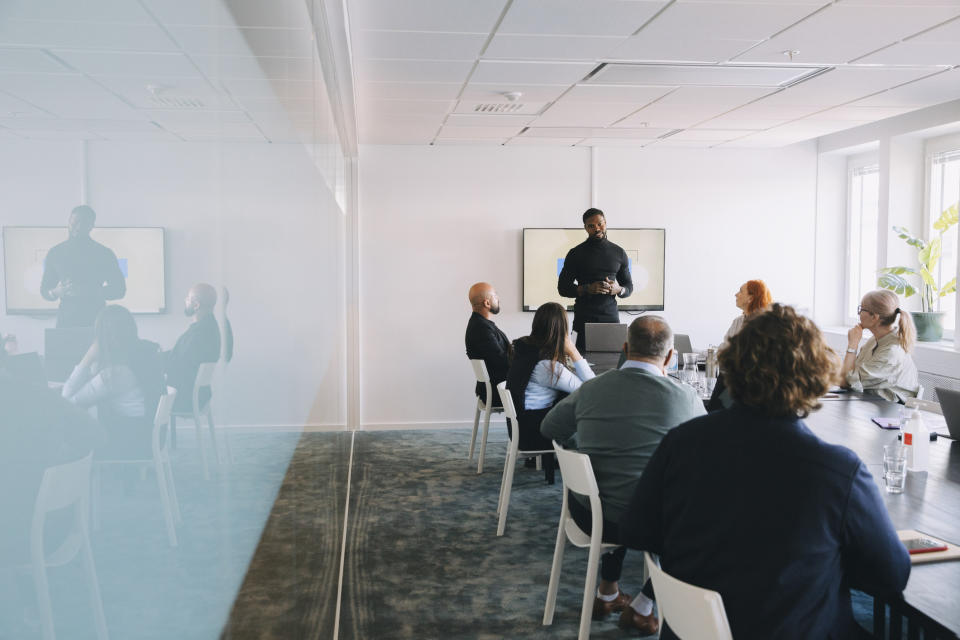 people in a meeting