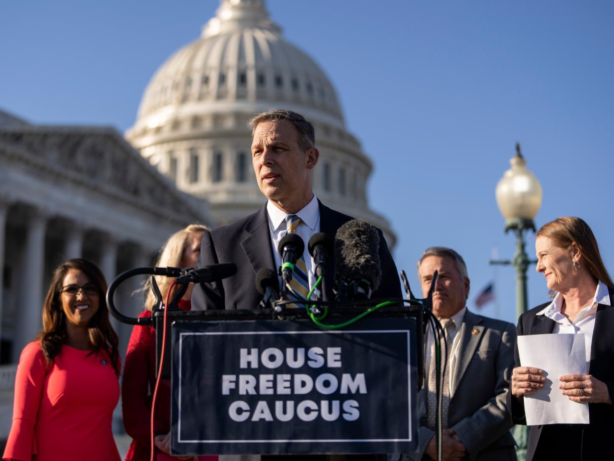 House Freedom Caucus Holds News Conference On Biden Administration's Performance