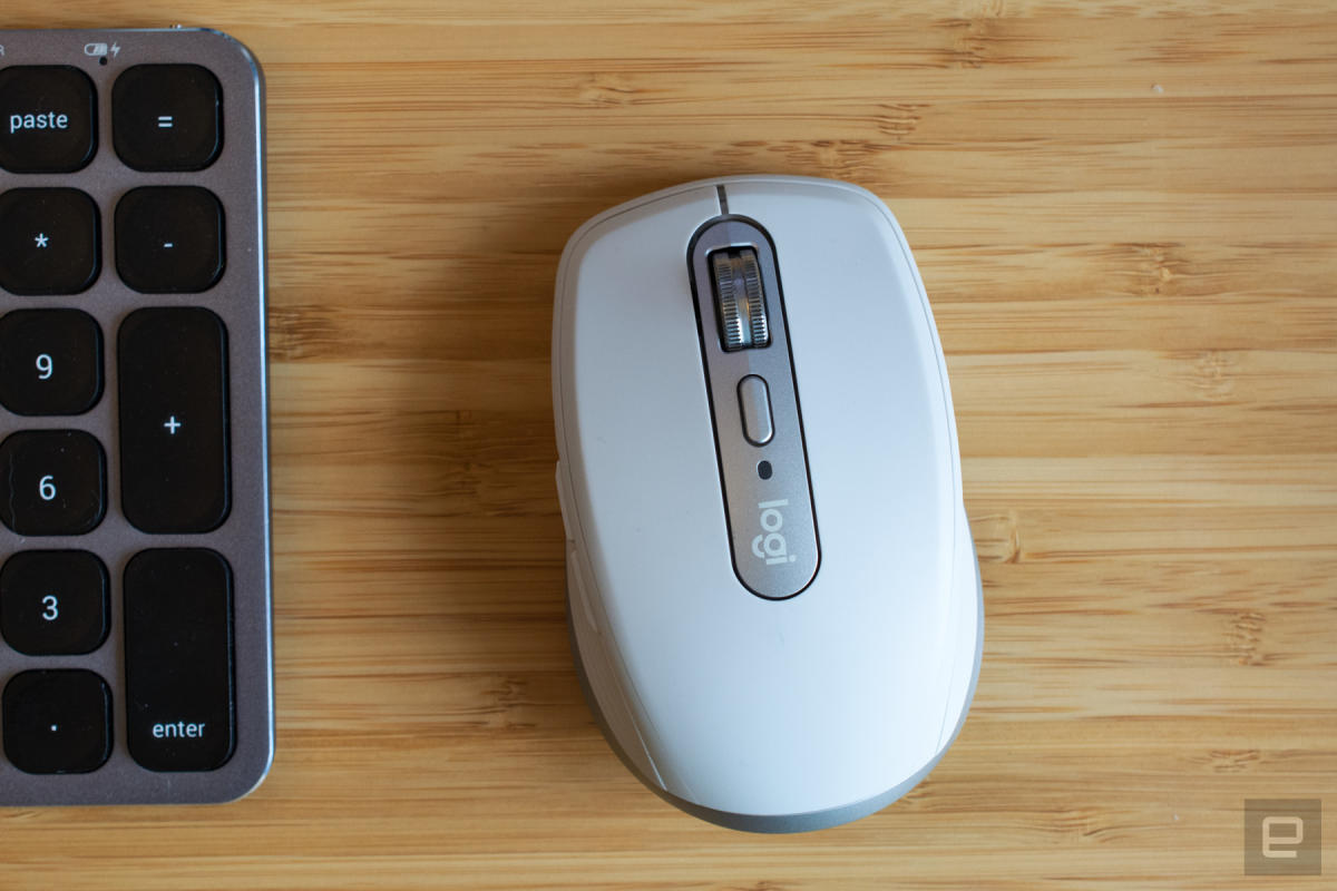 Logitech's new MX Anywhere 3 mouse has buttons to control Zoom calls
