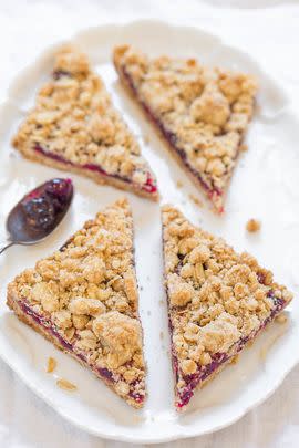 Cranberry Oatmeal Crumble Bars