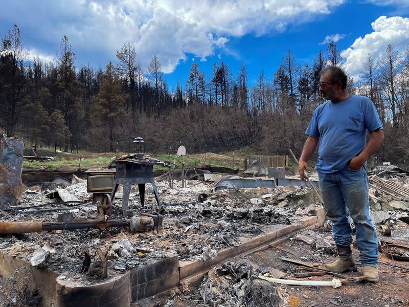 FILE PHOTO: New Mexicans look to Biden after wildfire