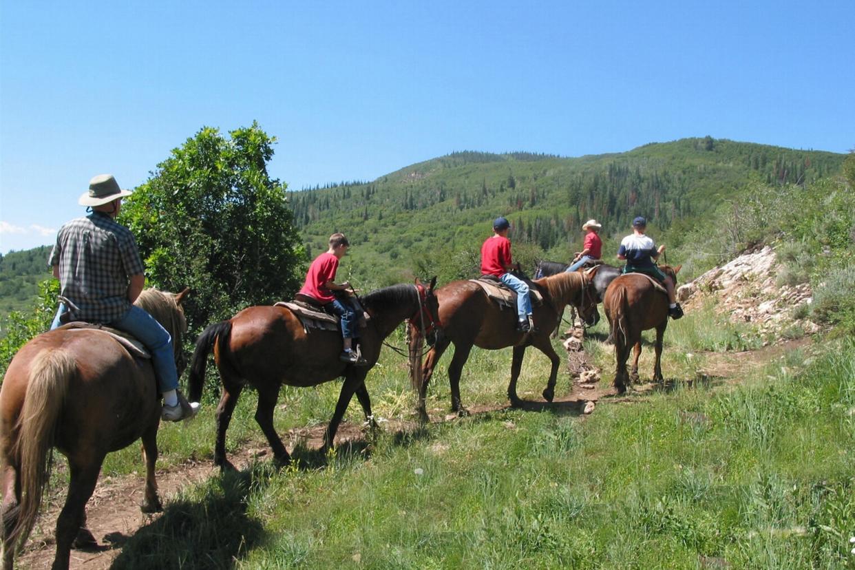 horse riding in Colorado