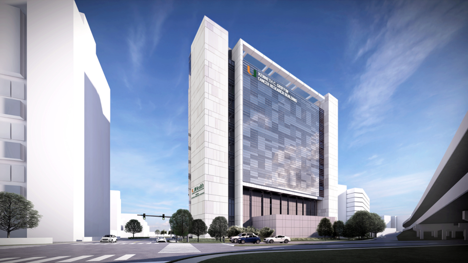 Rendering of the Kenneth C. Griffin Cancer Research Building