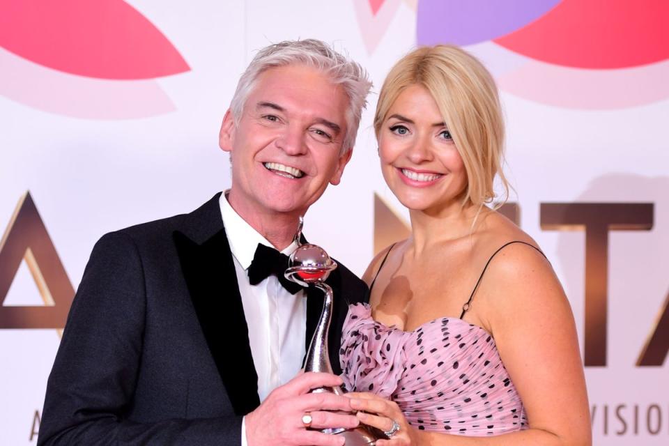 Phillip Schofield and Holly Willoughby at the 2019 National Television Awards (PA Archive)