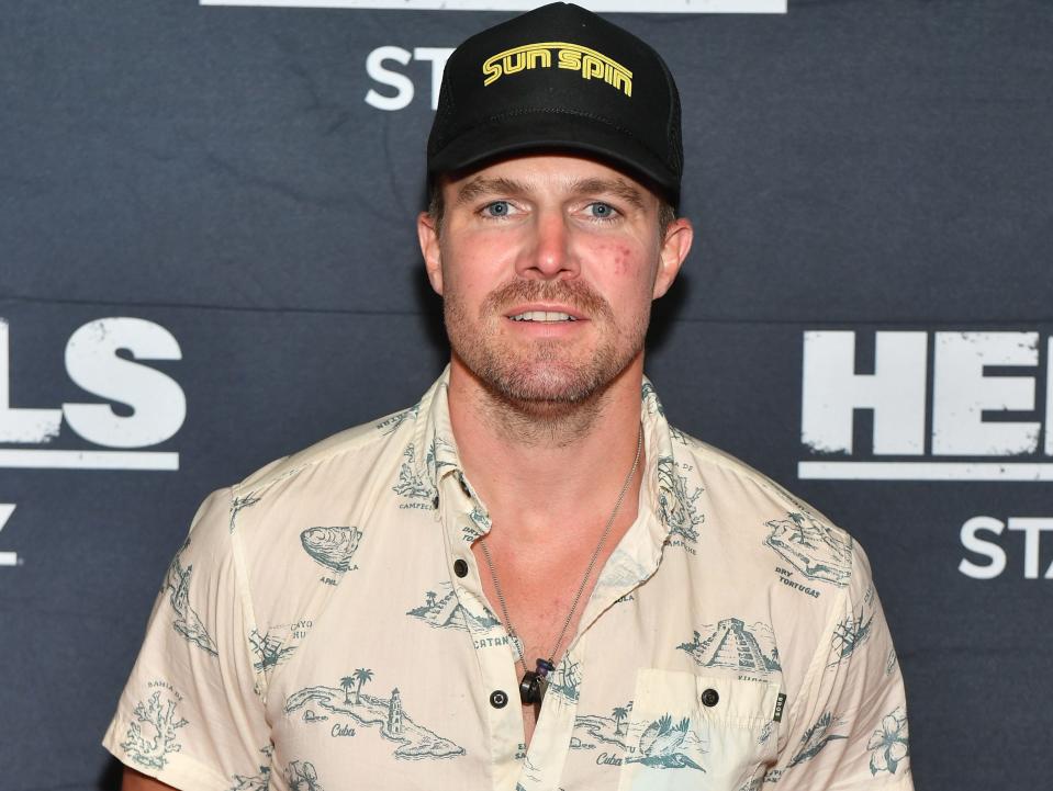 Stephen Amell at the "Heels" season finale screening at Regal Atlantic Station on October 06, 2021 in Atlanta, Georgia.