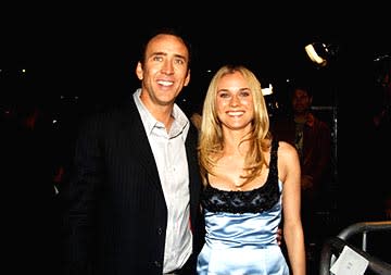 Nicolas Cage and Diane Kruger at the LA premiere of Touchstone's National Treasure