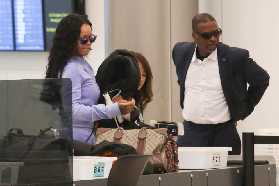 Rihanna slays at LAX