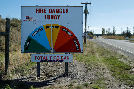 A sign is seen at a closed shooting range outside Christchurch, New Zealand, March 24, 2019. REUTERS/Jorge Silva