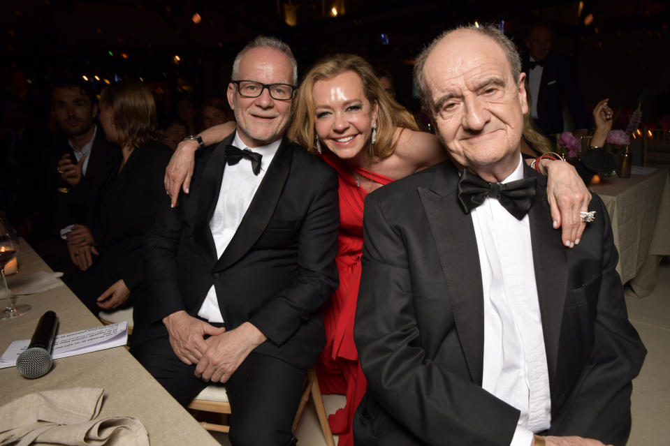 Thierry Fremaux, Caroline Scheufele and Pierre Lescure