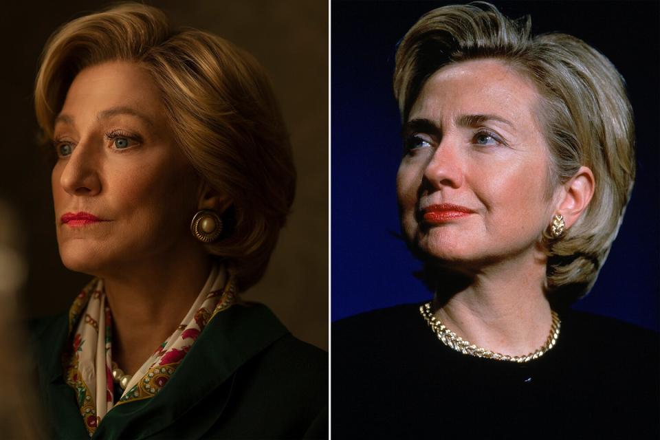 Edie Falco as Hillary Clinton