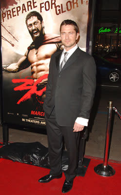 Gerard Butler at the Los Angeles premiere of Warner Bros. Pictures' 300