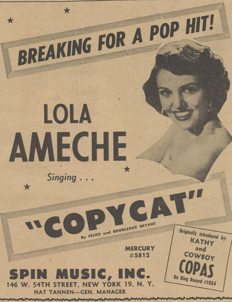 Lola Dee Copycat ad