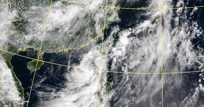 今年第6號颱風上午8點生成。（圖／翻攝自中央氣象局）