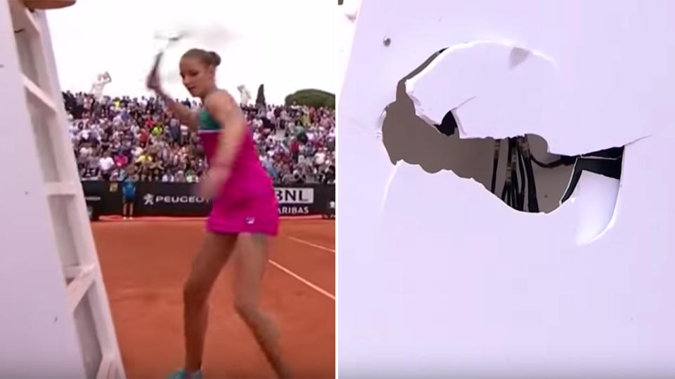 What a meltdown! Image: WTA