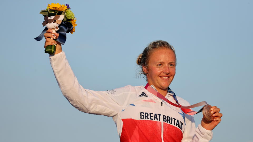 Precocious Wilson, 22, secured Team GB's maiden women's windsurfing medal since Bryony Shaw back at Beijing 2008 