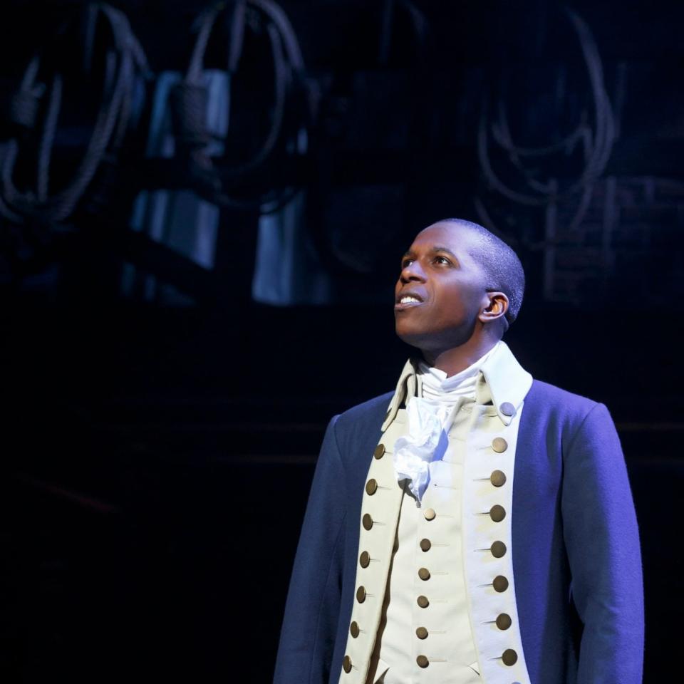 Leslie Odum as Aaron Burr - Joan Marcus