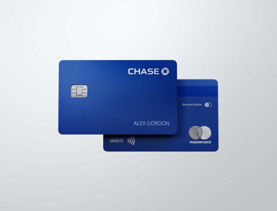 The new Chase debit card. (JPMorgan)