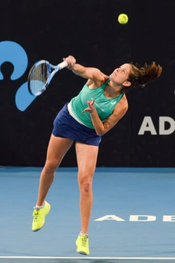 Julia Goerges of Germany in action at the Adelaide International tennis tournament