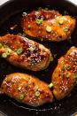 <p>This easy weeknight dinner takes practically zero effort.</p><p>Get the <a href="https://www.delish.com/uk/cooking/recipes/a29756469/honey-garlic-chicken-recipe/" rel="nofollow noopener" target="_blank" data-ylk="slk:Honey Garlic Chicken;elm:context_link;itc:0;sec:content-canvas" class="link ">Honey Garlic Chicken</a> recipe</p>